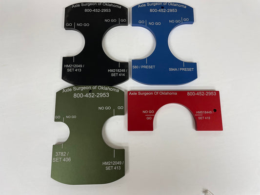 Spindle GO/NO GO wear gauge